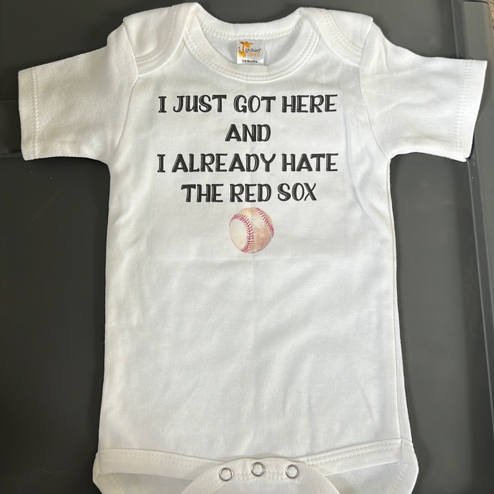 Hate the Red Sox Knollwood Lane Onesie